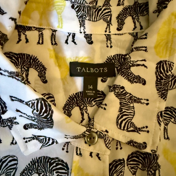 Talbots Tank - Zebra Pattern - Picture 2 of 3